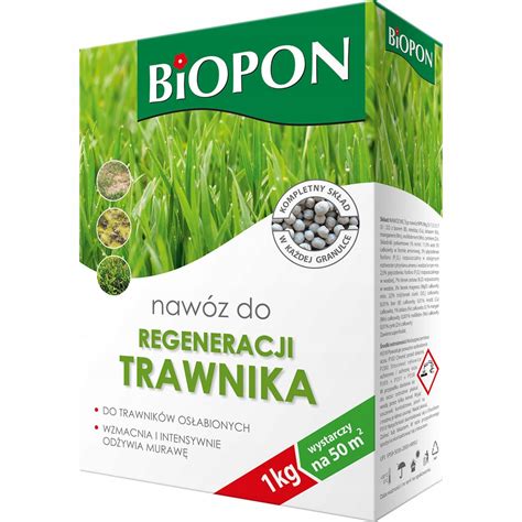 Nawóz Biopon 1232 granulat do trawnika 1kg Biopon Cena Opinie