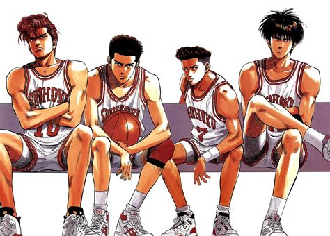 Slam Dunk Rukawa Kaede Sakuragi Hanamichi Miyagi Ryouta Mitsui