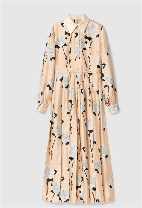 Gucci Floral Print Crêpe De Chine Dress — Ufo No More