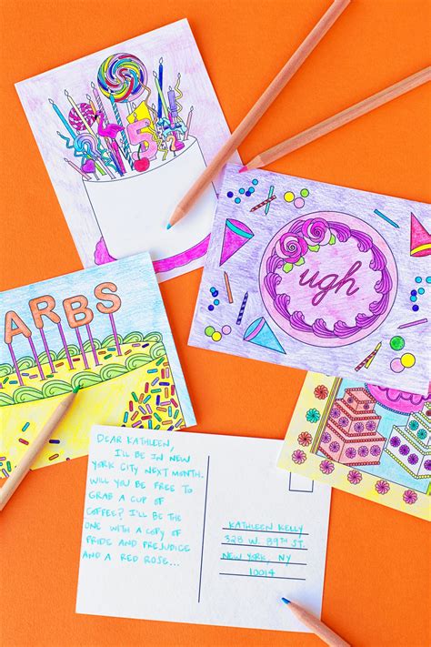 Free Printable Coloring Postcards - Studio Diy - Free Printable ...