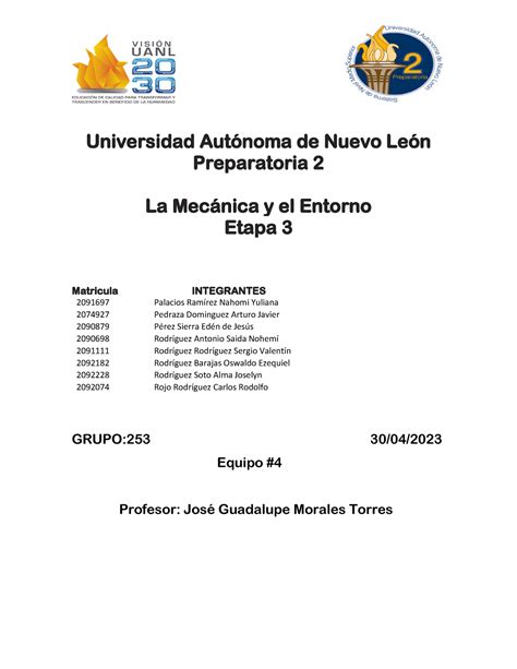 Equipo 4 EV3 LME 3 SEMESTRE ETAPA 3 EVIDENCIA DE LME Universidad