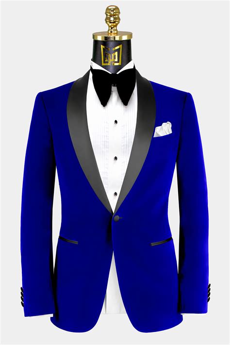 Blue Velvet Tuxedo Jacket Gentlemans Guru