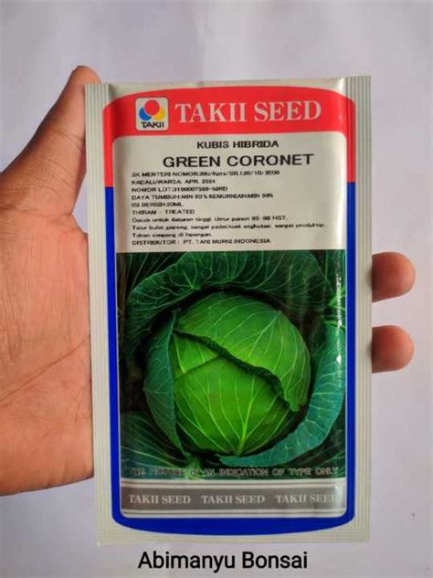 Benih Kubis Hibrida Green Coronet Ml Takii Seed Lazada Indonesia