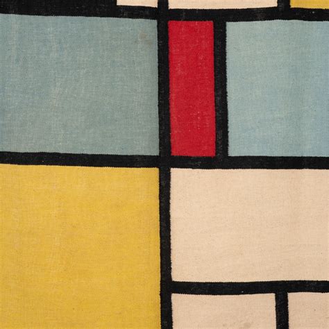 Proantic Tapis Ou Tapisserie Inspiré Par Piet Mondrian Travail Co