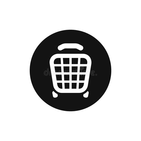 Icono Del Vector De La Cesta De Compras Ilustración del Vector