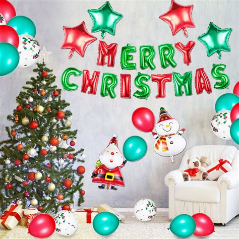 Home And Kitchen 100pcs Christmas Balloon Garland Arch Kit Merry