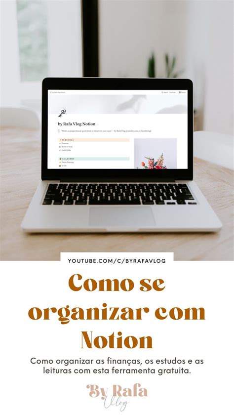 Como usar o Notion para se organizar template grátis YouTube