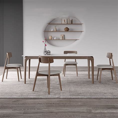 ASS Comfort Zone Rectangular Rock Slab Simple Modern Dining Table Wayfair