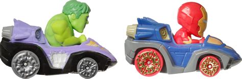 Hot Wheels Coches de juguete juego de 2 vehículos de fundición a presión RacerVerse con
