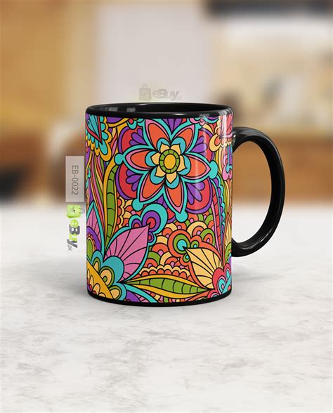 Flower Design Truck Art Mug | eBuy.pk