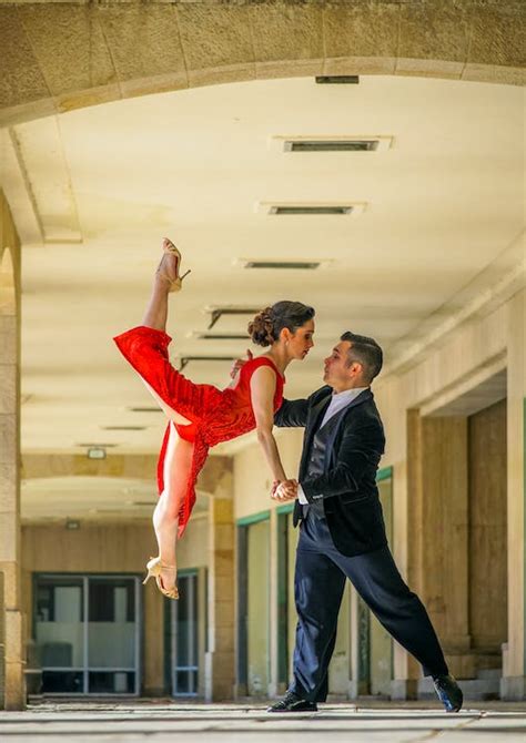 Couple Practicing Ballroom Dancing · Free Stock Photo