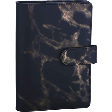 A Pu Leather Budget Binder Refillable Ring Notebook Planner Cover