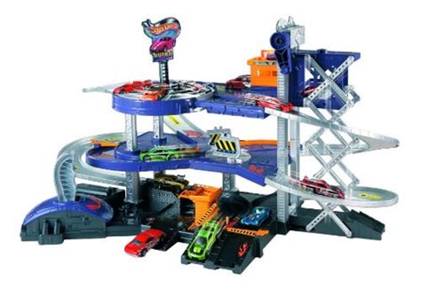 Garagem Elevador Hot Wheels Eba Brinquedo