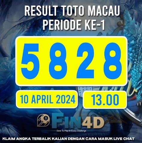 toto macau  periode  tanggal  april  sah  angka