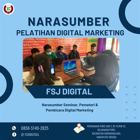 Wa 0858 5149 2825 Narasumber Pelatihan Digital Marketing Dinas