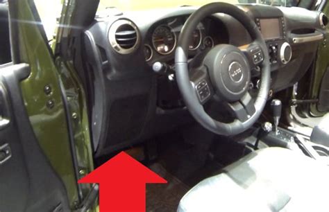 Jeep Wrangler OBD2 Diagnostic Port Location