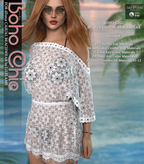 Boho Chic For Dforce Casual Beachwear G F Daz D