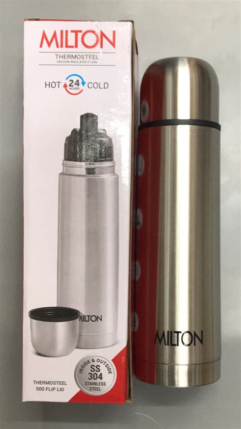 Milton Thermosteel Bullet Flask With Flip Lid 500 Ml 48 OFF