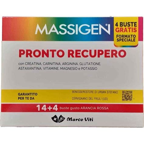 Massigen Pronto Recupero 14 4 Bustine Marco Viti