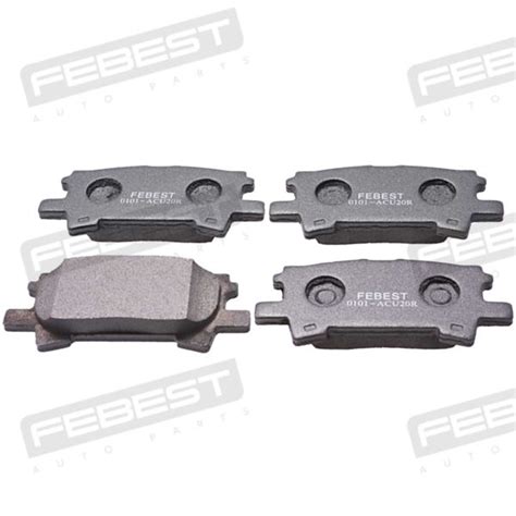 FEBEST 0101 ACU20R FEBEST PAD KIT DISC BRAKE REAR 04466 48030