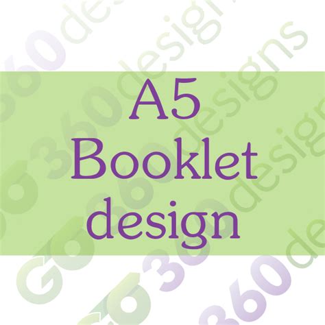 A5 Booklet design | GO360Designs