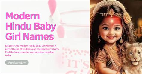 101 Modern Hindu Baby Girl Names: Unique and Meaningful Choices - Budding Souls