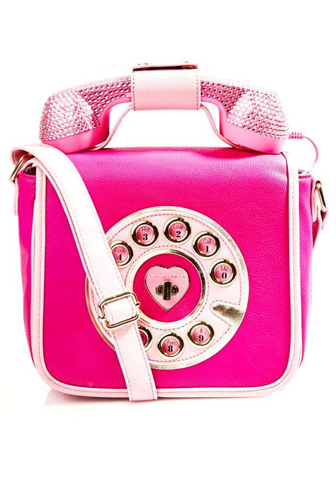 Betsey Johnson Pink Telephone Purse Dolls Kill