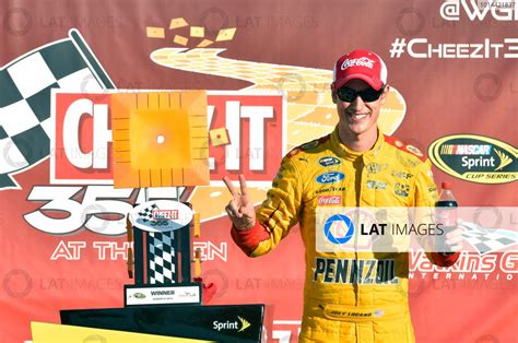 7 9 August 2015 Watkins Glen New York USA Joey Logano Celebrates His