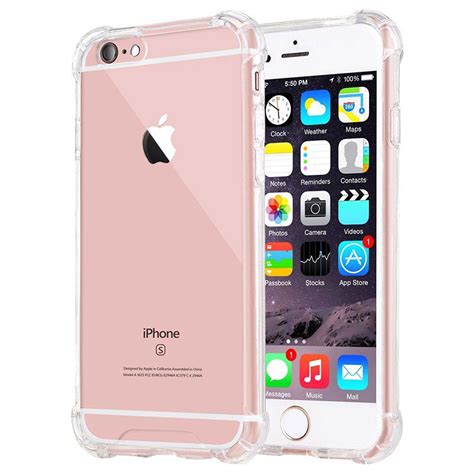 Scratch Resistant IPhone 6 Plus 6S Plus Hybrid Case Crystal Clear