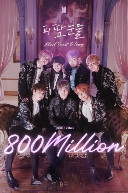 Bts Blood Sweat Tears Mv Unlocks Million Youtube Views