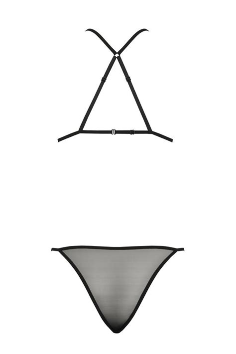 Body schwarz mit überkreuzten Riemen Catsuits Bodys Club Hot Fashion Odretto Highheels