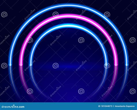 Neon Arch Podium Led Arcade Stage Light Spotlight Lines