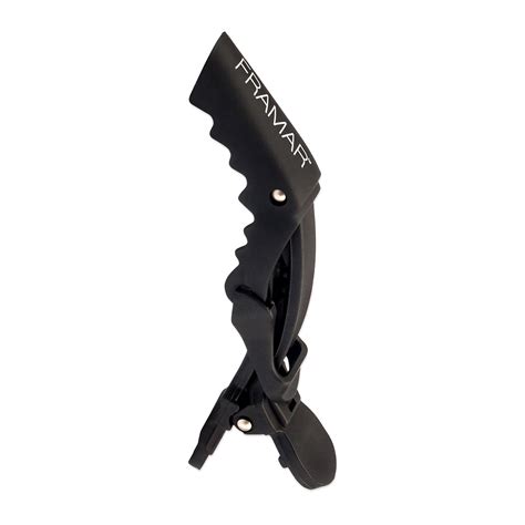 Framar Зажим с прорезиненным покрытием Rubberized Jaw Clip, 4 шт, черный