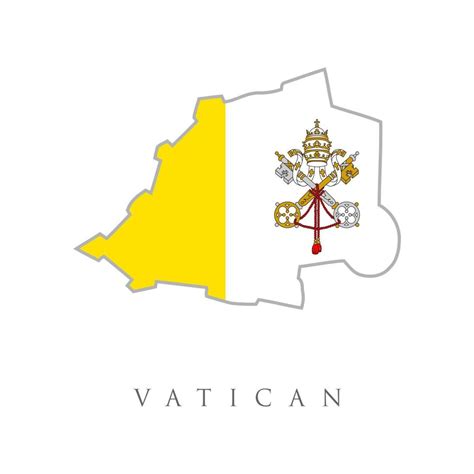 Bandera Ciudad Del Vaticano Formato Vectorial Vector De Stock