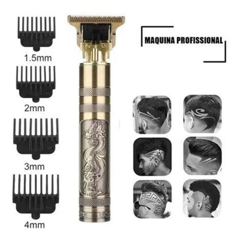 Maquininha Retro Ultra Afiado Dragon Barba Profissional Frete Gr Tis