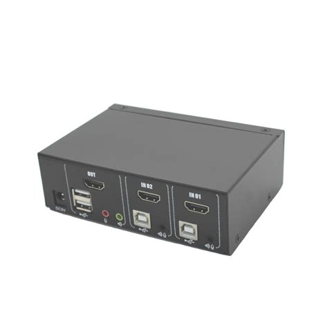 4K HDMI KVM Switch – 2 Ports – Gold Touch