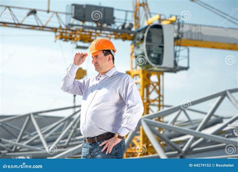 A Foreman At The Construction Stock Photo Image Of Architect Project