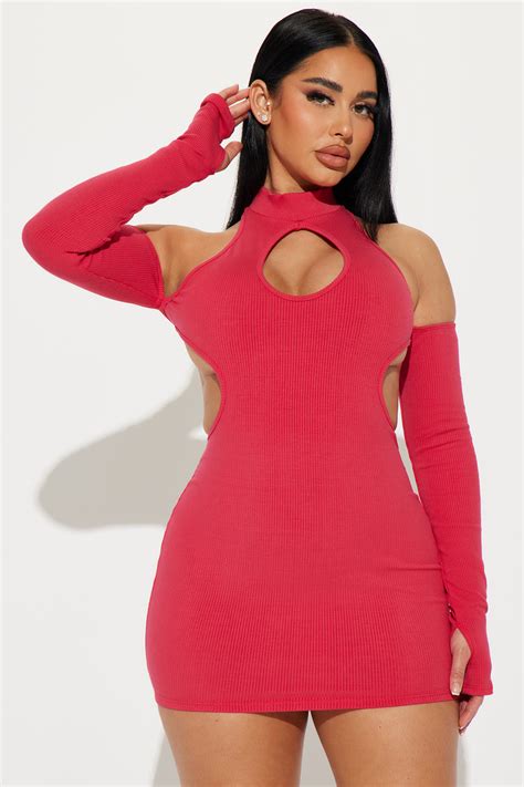 Nia Snatched Mini Dress Raspberry Fashion Nova Dresses Fashion Nova