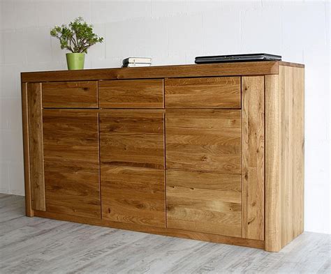 Massivholz Sideboard T Rig Wildeiche Ge Lt Kommode Anrichte Schrank