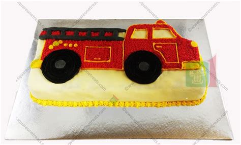 Fire Truck Cake. Square One Homemade Treats