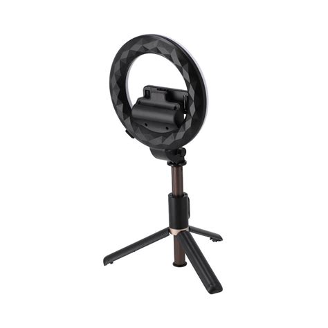 Techpro Portable Ring Light Selfie Stick With Tripod Stand And Remote