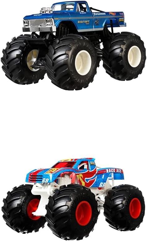 Amazon co jp ホットウィール Hot Wheels モンスタートラック ビッグサイズ ビッグフット レースエースミニカー 1 243才 GWL11 J37 おもちゃ