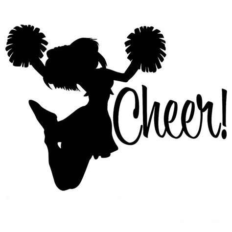 15 2cm 11 5cm Cheer Vinyl Car Decals Sticker Car Styling Cheerleader Cheering Jump Personality