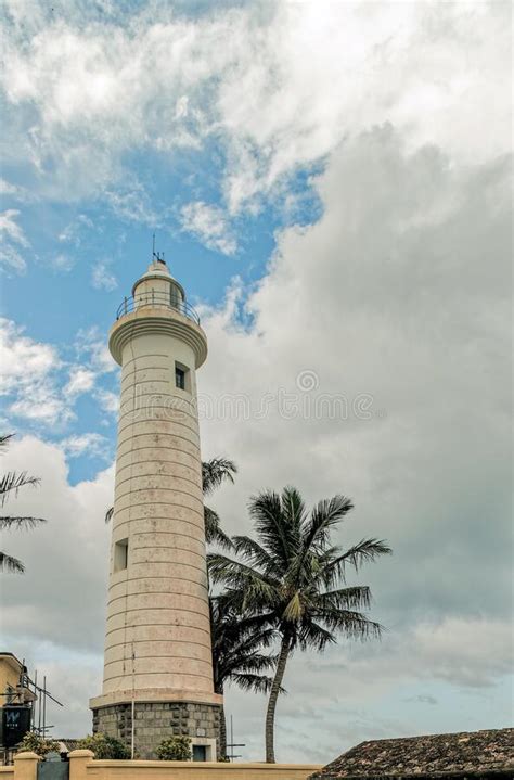 Lighthouse In Galle Fort Sri Lanka Indian Ocean Shore Editorial