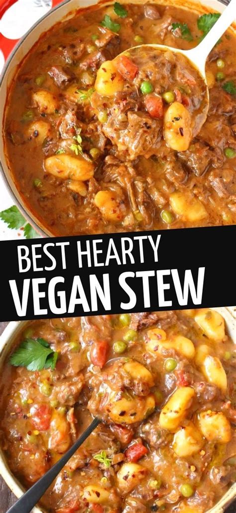 Hearty Vegan Stew Recipe • Veggie Society Recipe Vegan Stew Recipes