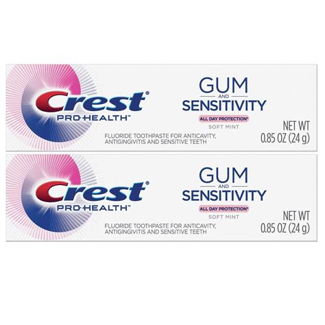 Crest Pro Health Gum And Sensitivity Toothpaste For Sensitive Teeth Soft Mint Travel Size 0 85