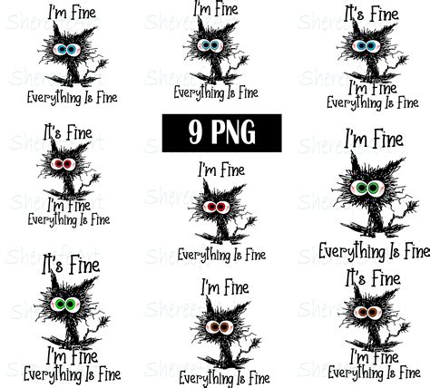It's Fine I'm Fine Everything is Fine PNG I'm - Etsy Australia