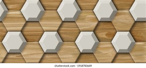 Wood Oak 3d Tiles Texture White Stock Illustration 1918783649 ...