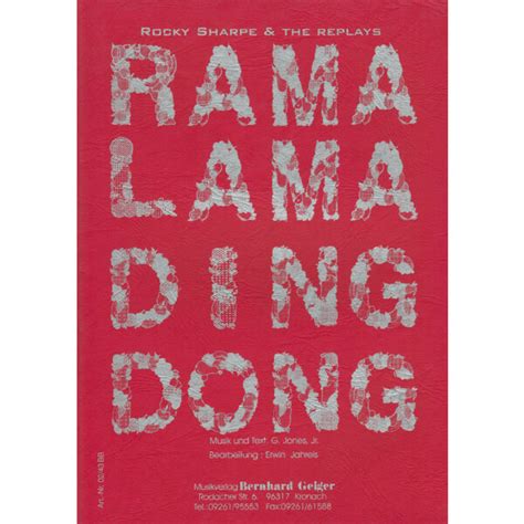 Rama Lama Ding Dong Rocky Sharp The Replays 89 90