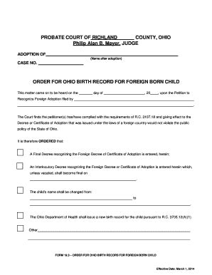 Fillable Online Probate Court Of Richland Fax Email Print Pdffiller